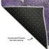 5' X 8' Purple And Ivory Abstract Washable Area Rug With UV Protection