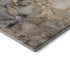 5' X 8' Beige Gray And Ivory Abstract Washable Area Rug With UV Protection