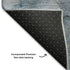 5' X 8' Blue Gray And Ivory Abstract Washable Area Rug With UV Protection