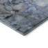 8' X 10' Blue Gray And Ivory Abstract Washable Area Rug With UV Protection