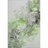5' X 8' Green Gray And Ivory Abstract Washable Area Rug With UV Protection