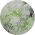 8' Green Gray And Ivory Abstract Washable Round Rug With UV Protection