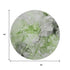 8' Green Gray And Ivory Abstract Washable Round Rug With UV Protection