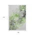 9' X 12' Green Gray And Ivory Abstract Washable Area Rug With UV Protection