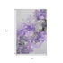 5' X 8' Purple Gray And Ivory Abstract Washable Area Rug With UV Protection