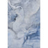 8' X 10' Blue And Ivory Abstract Washable Area Rug With UV Protection