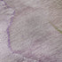 8' Purple Ivory And Green Abstract Washable Round Rug With UV Protection