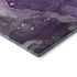 8' X 10' Purple Ivory And Gray Abstract Washable Area Rug With UV Protection