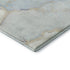 8' X 10' Sky Blue And Ivory Abstract Washable Area Rug With UV Protection