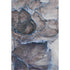 8' X 10' Navy Blue And Gray Abstract Washable Area Rug With UV Protection