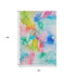 5' X 8' Blue Green And Purple Abstract Washable Area Rug With UV Protection
