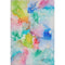5' X 8' Blue Green And Purple Abstract Washable Area Rug With UV Protection