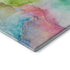 5' X 8' Blue Green And Purple Abstract Washable Area Rug With UV Protection