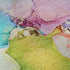 5' X 8' Blue Green And Purple Abstract Washable Area Rug With UV Protection