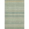 5' X 8' Fern Green And Ivory Striped Washable Area Rug With UV Protection