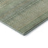 5' X 8' Fern Green And Ivory Striped Washable Area Rug With UV Protection