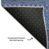 8' X 10' Blue And Ivory Striped Washable Area Rug With UV Protection