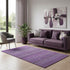 5' X 8' Eggplant And Ivory Striped Washable Area Rug With UV Protection