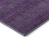 5' X 8' Eggplant And Ivory Striped Washable Area Rug With UV Protection