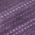 9' X 12' Eggplant And Ivory Striped Washable Area Rug With UV Protection