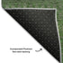 5' X 8' Fern Green And Ivory Striped Washable Area Rug With UV Protection