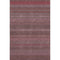 5' X 8' Merlot And Ivory Striped Washable Area Rug With UV Protection