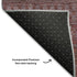 8' X 10' Merlot And Ivory Striped Washable Area Rug With UV Protection