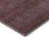 8' X 10' Merlot And Ivory Striped Washable Area Rug With UV Protection