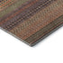 8' X 10' Rust And Purple Striped Washable Area Rug With UV Protection