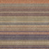 8' X 10' Rust And Purple Striped Washable Area Rug With UV Protection