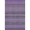 5' X 8' Purple And Ivory Striped Washable Area Rug With UV Protection