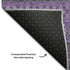 9' X 12' Purple And Ivory Striped Washable Area Rug With UV Protection