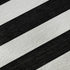 5' X 8' Black And Ivory Striped Washable Area Rug With UV Protection