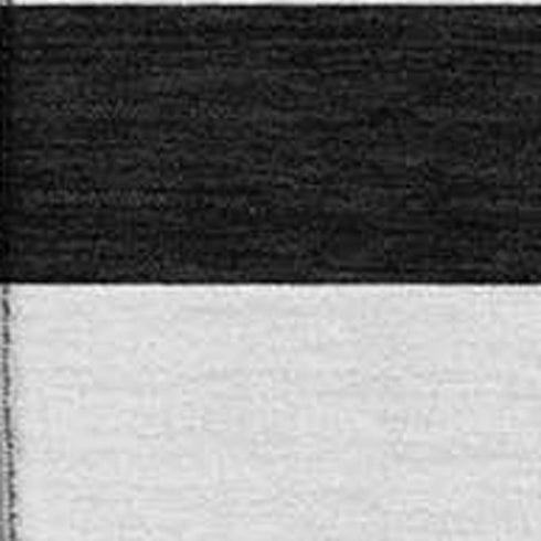 5' X 8' Black And Ivory Striped Washable Area Rug With UV Protection