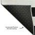 8' X 10' Black And Ivory Striped Washable Area Rug With UV Protection
