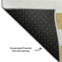 8' X 10' Gold And Ivory Striped Washable Area Rug With UV Protection
