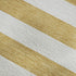 8' X 10' Gold And Ivory Striped Washable Area Rug With UV Protection