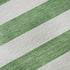 8' X 10' Green And Ivory Striped Washable Area Rug With UV Protection
