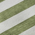 9' X 12' Olive Green And Ivory Striped Washable Area Rug With UV Protection
