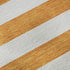 8' X 10' Orange And Ivory Striped Washable Area Rug With UV Protection