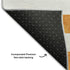 8' X 10' Orange And Ivory Striped Washable Area Rug With UV Protection