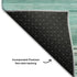 8' X 10' Aqua And Ivory Striped Washable Area Rug With UV Protection