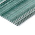 8' X 10' Aqua And Ivory Striped Washable Area Rug With UV Protection