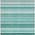 8' X 10' Aqua And Ivory Striped Washable Area Rug With UV Protection
