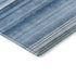 8' X 10' Blue And Ivory Striped Washable Area Rug With UV Protection