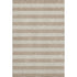 5' X 8' Beige And Taupe Striped Washable Area Rug With UV Protection
