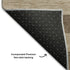 9' X 12' Coffee And Beige Striped Washable Area Rug With UV Protection