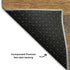 8' X 10' Chocolate And Copper Striped Washable Area Rug With UV Protection
