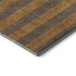 8' X 10' Chocolate And Copper Striped Washable Area Rug With UV Protection
