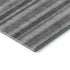 8' Silver And Gray Striped Washable Round Rug With UV Protection